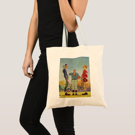 Tote Bag Coin Toss par Norman Rockwell (Devant (produit))