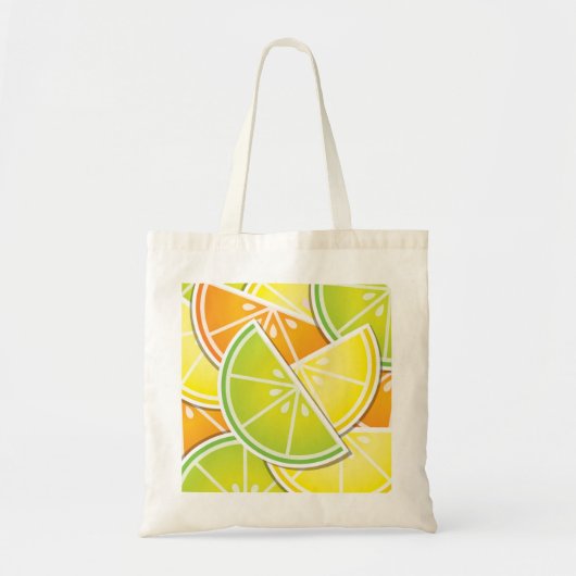 Tote Bag Coincés d'agrumes funky (Devant)