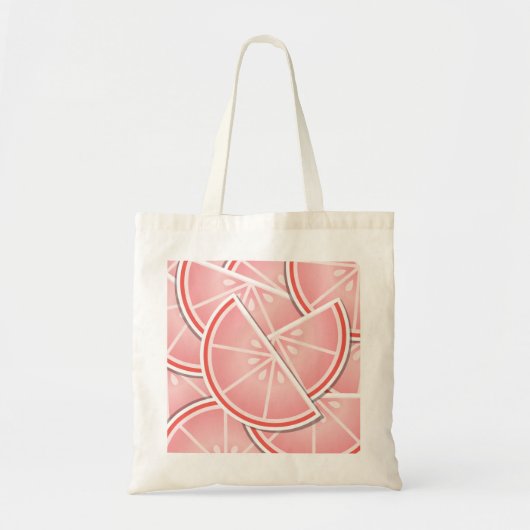 Tote Bag Coincés de pamplemousse rose (Devant)
