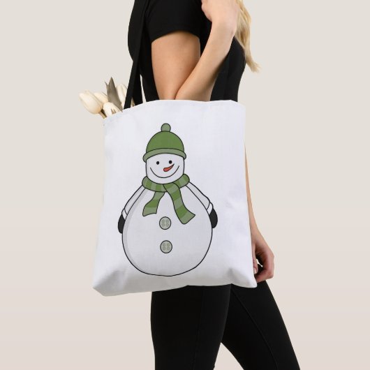 Tote Bag Cold snowman (De près)