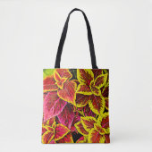 Tote Bag Coleus Leaf Burst Design (Devant)