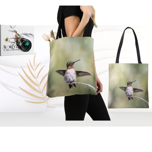 Tote Bag Colibri à gorge rubis