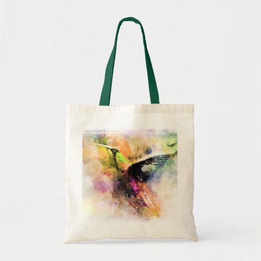 Tote Bag Colibri à l'aquarelle (Devant)