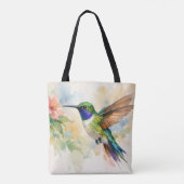 Tote Bag Colibri à l'aquarelle (Dos)