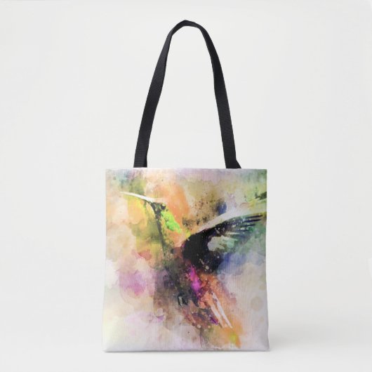Tote Bag Colibri à l'aquarelle (Devant)
