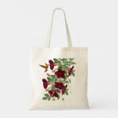 Tote Bag Colibri aux fleurs de Mandevillea (Dos)