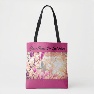 Tote Bag Colibri dans le jardin