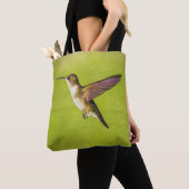 Tote Bag Colibri d'aquarelle (De près)