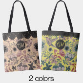 Tote Bag Colibri de l'Art nouveau rose vintage