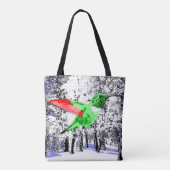 Tote Bag Colibri de Noël (Dos)
