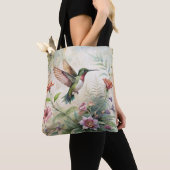 Tote Bag Colibri mignon sur les fleurs (De près)