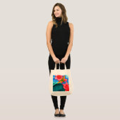 Tote Bag Colibri Océan (Devant (modèle))
