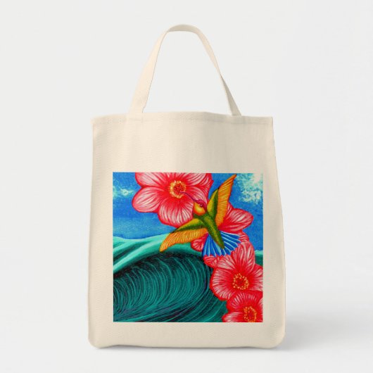 Tote Bag Colibri Océan (Devant)