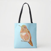 Tote Bag Colibri orange perché (Devant)