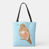 Tote Bag Colibri orange perché (Dos)