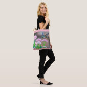 Tote Bag Colibri Parmi Les Fleurs (Sur le modèle)
