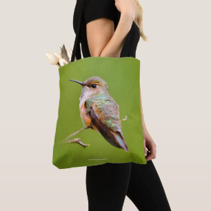 Tote Bag Colibri roux assis en Californie Lilac