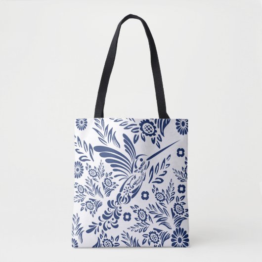 Tote Bag colibri talavera arte mexicano (Devant)