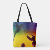 Tote Bag Colibris du coucher du soleil (Dos)