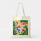 Tote Bag Colibris et cactus en fleurs (Dos)