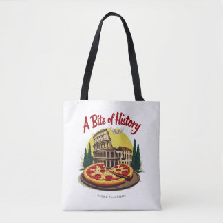 Tote Bag Colisée vintage Rome & Pizza Art napolitain