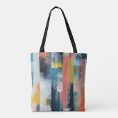 Tote Bag Collage abstrait coloré.  (Dos)
