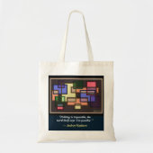 Tote Bag Collage carré [Citation Inspirationnelle] : (Devant)