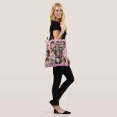 Tote Bag Collage de 24 photos rose (Sur le modèle)