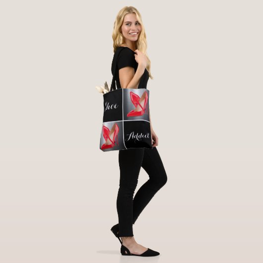 Tote Bag Collage de chaussures Red High Heels (Sur le modèle)