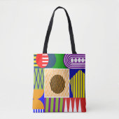 Tote Bag Collage de forme Bauhaus (Devant)
