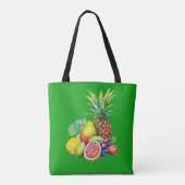 Tote Bag Collage de Fruits Tropicaux (Dos)