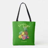 Tote Bag Collage de Fruits Tropicaux (Dos)