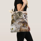 Tote Bag Collage de hibou vintage (De près)
