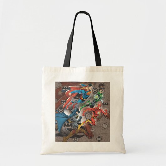 Tote Bag Collage de la Ligue de Justice (Devant)
