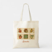 Tote Bag Collage de l'enseignant de Noël (Dos)