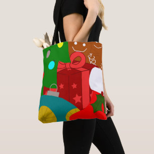 Tote Bag Collage de Noël