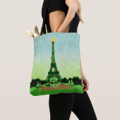 Tote Bag Collage de Noël Tour Eiffel (De près)