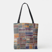 Tote Bag Collage de patchwork : motif de courtepointe mixte (Dos)