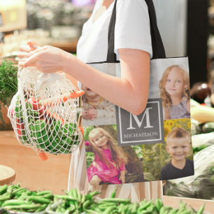 Tote Bag Collage de photos de famille
