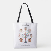 Tote Bag Collage de photos de grand-mère (Dos)