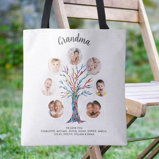 Tote Bag Collage de photos de grand-mère