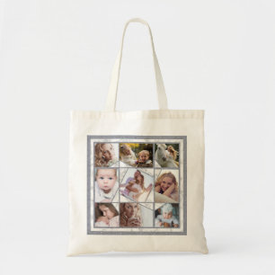 Tote Bag Collage de photos familiales 9 photos Instagram  M