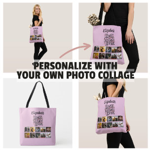 Tote Bag Collage de photos Nom Meilleure Maman Cadeau Migno