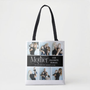 Tote Bag Collage de photos sentimental Cadeau pour maman