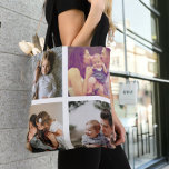 Tote Bag Collage de photos Unique Personnalisé 8 Photos<br><div class="desc">Photo Collage Unique Personnalisé Sac 8 Modèle photo de Ricaso</div>