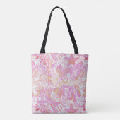 Tote Bag Collage de plage nautique Hot Pink ID840 (Dos)