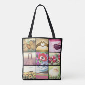 Tote Bag Collage d'images instagram personnalisées (Dos)