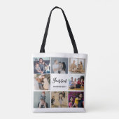 Tote Bag Collage familial moderne simple personnalisé (Dos)