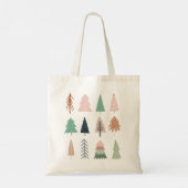 Tote Bag Collage Fille Arbres de Noël (Dos)