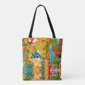 Tote Bag Collage floral dans toute la Fourre-tout  (Dos)